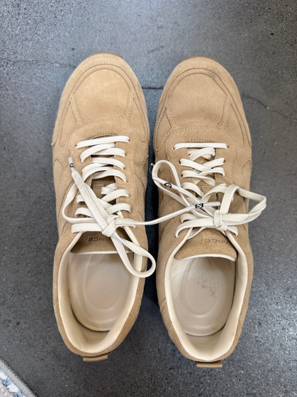 Vince Mojave suede sneakers size 10 sand trail - Picture 2 of 7